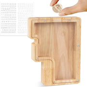 Cassa di Risparmio Personalizzata in Legno Decorazione per Adulti - Regalo di Compleanno Natale Ringraziamento