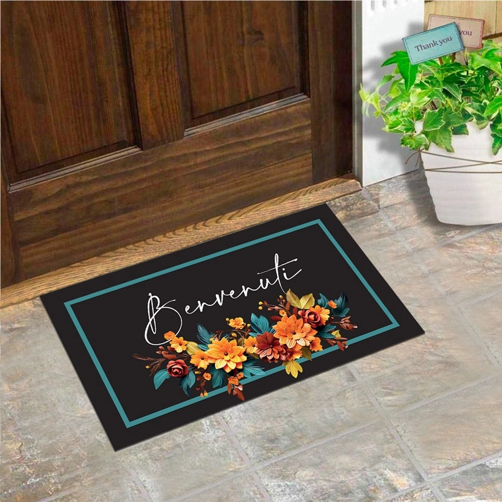 Zerbino Gomma Sostenibile 40X70 Antiscivolo Ingresso Interno Esterno Moderno Dis.E