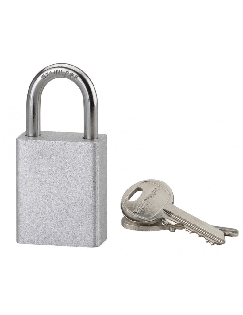 Lucchetto COBBLE 38 mm in alluminio, arco inox, colori assortiti – THIRARD