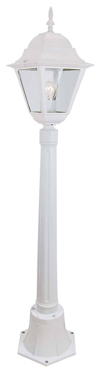 Paletto da Esterno Lampione H110 cm Bauer New York Bianco