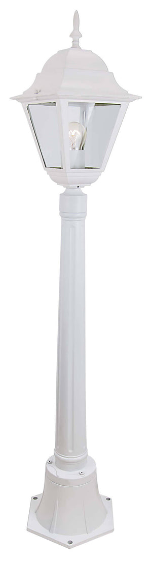 Paletto da Esterno Lampione H110 cm Bauer New York Bianco
