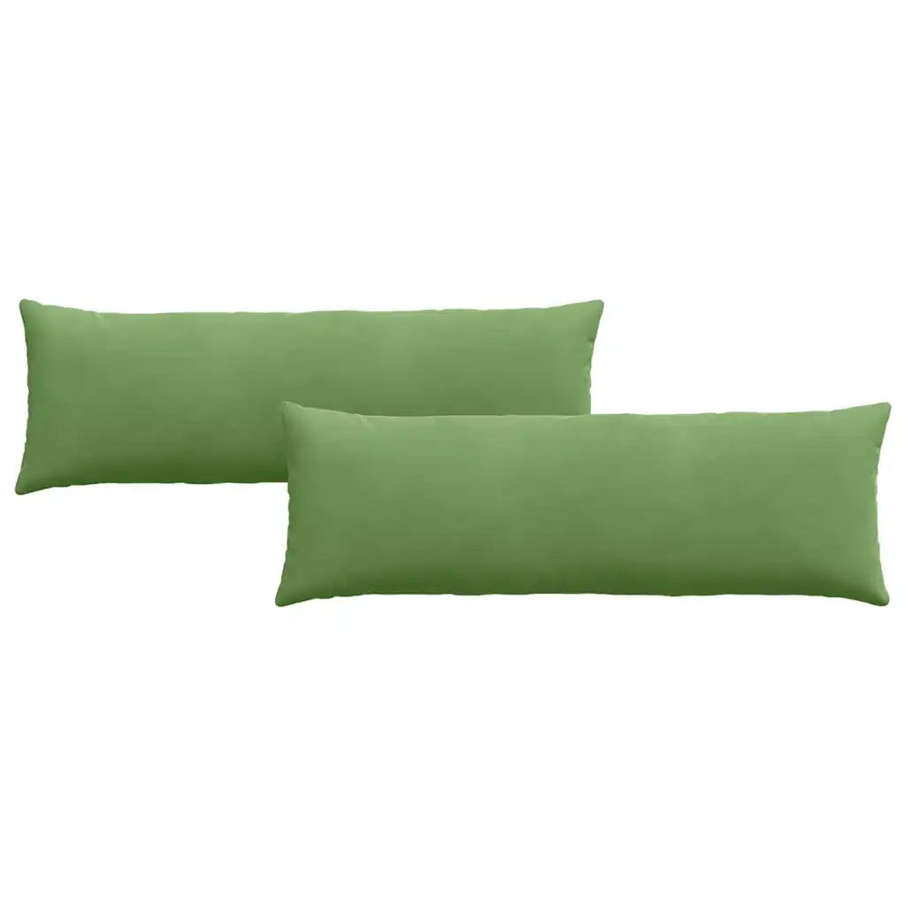 Cuscini da Divano 2 pz-Set di 2 Cuscini per Sofa Verde chiaro 120 x 40 cm