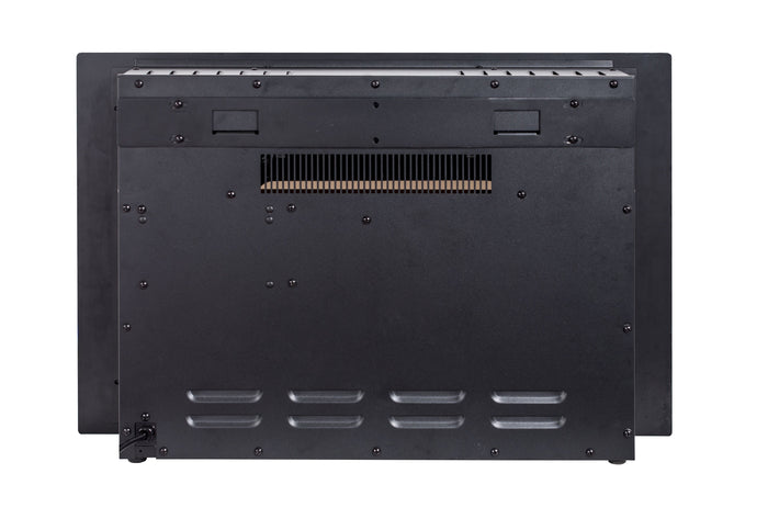 Camino Elettrico da Incasso 42x66x13,5 cm Effetto Fiamma 1500W Aladin Nero