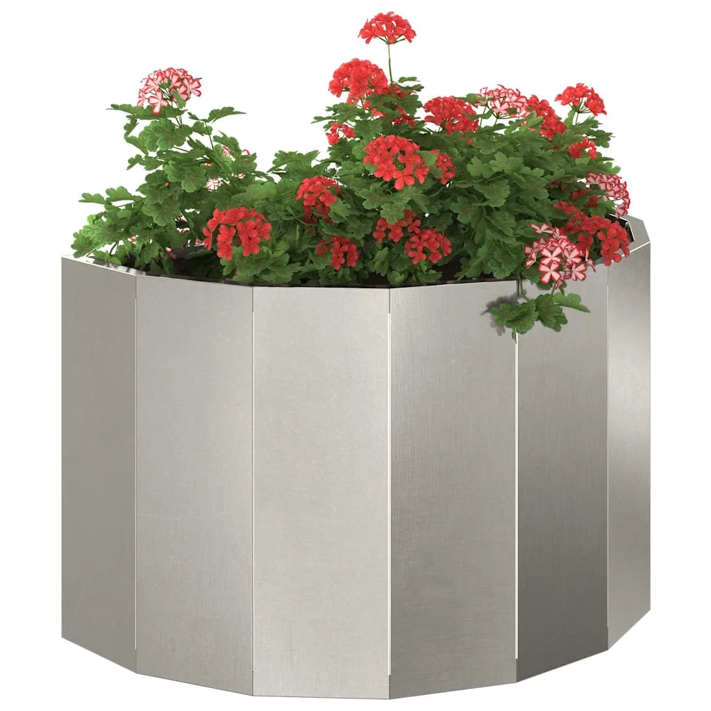 Fioriera Argento 60 x 30 x 35 cm Acciaio inossidabile 883700