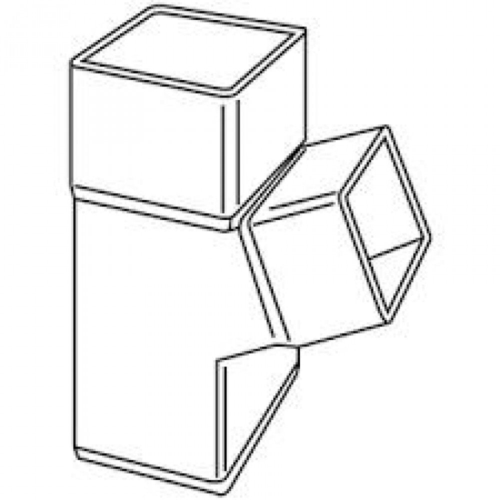 Gronda pvc color testa di moro d .080 quadra - braga 67 b08lt7vsq