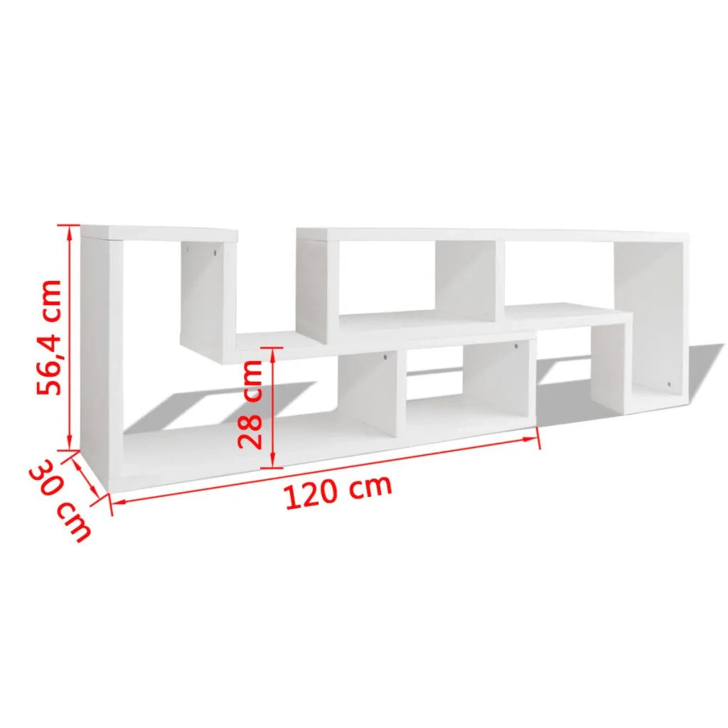Mobile porta TV/credenza/contenitore doppio a L bianco 2502187