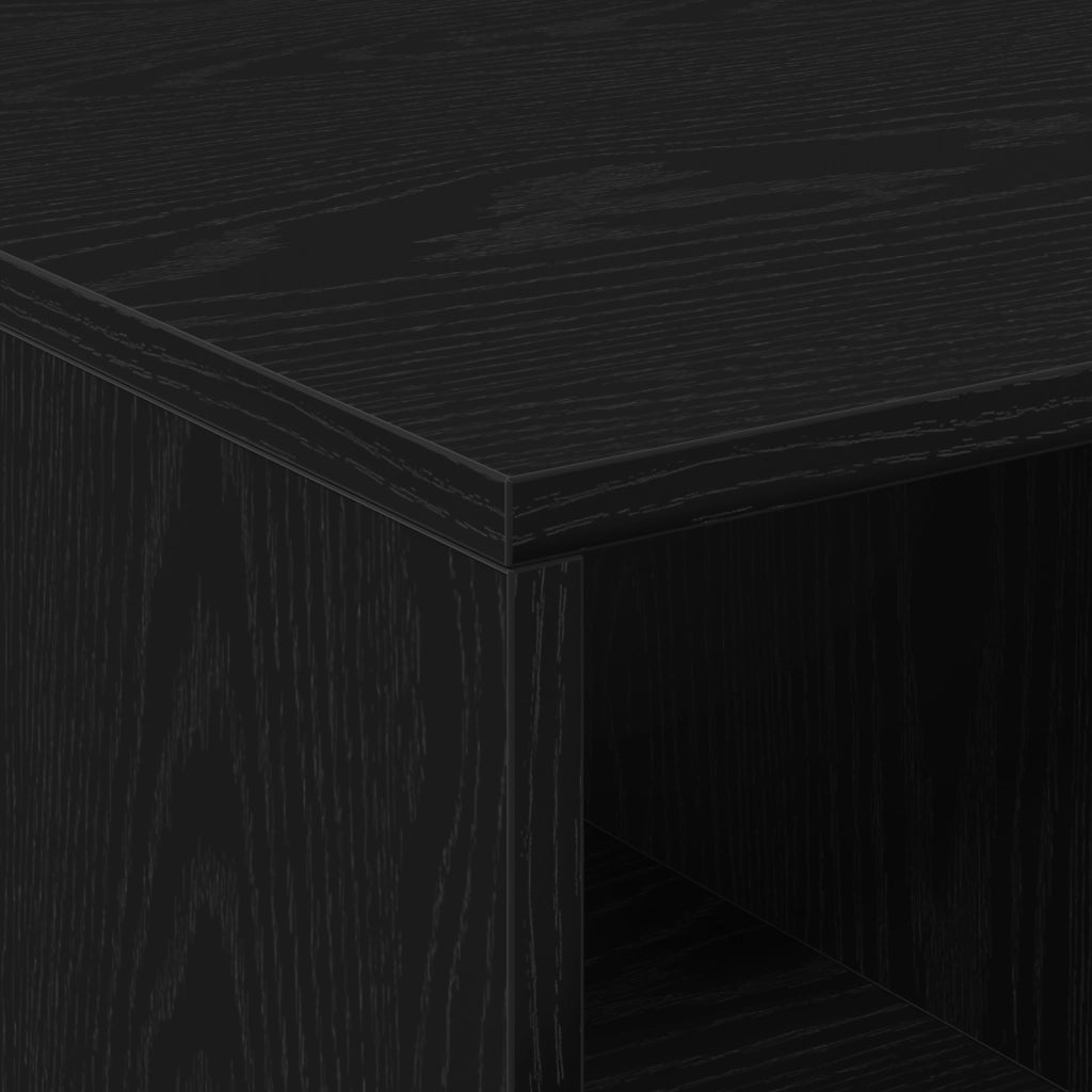 Tavolino da caffÃ¨  Nero Rovere 90x50x36,5 cm Legno ingegnerizzato