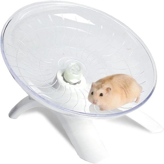 Tazza volante per hamster - Stile super e stabilità - Bianco
