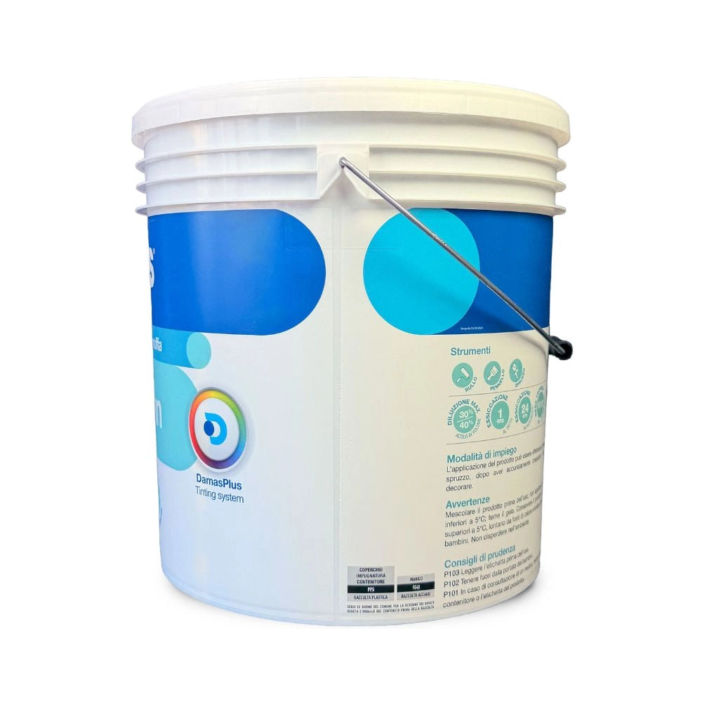Damas kolor idropittura traspirante antimuffa bluocean interni *** formato 2.5 lt, confezione 1