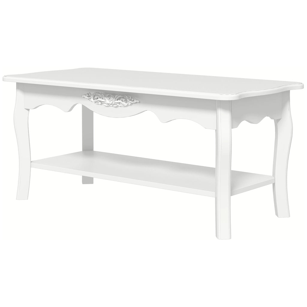 Tavolino da salotto in legno ¨C Minimal ¨C 94x44x43cm, bianco