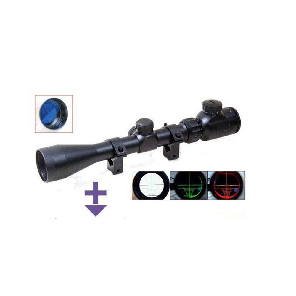 Trade Shop - Mirino Ottico Di Precisione Per Fucile Carabina Con Reticolo Illuminato 3-9x40e -