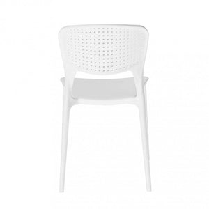 Sedia Mets 56x46x80 h cm in Plastica Bianco
