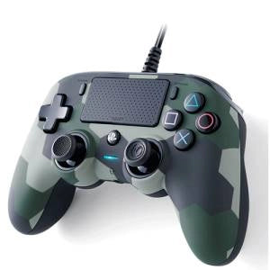 Nacon wired compact gamepad pc,playstation 4 analogico/digitale usb mimetico - PS4OFCPADCAMGREEN