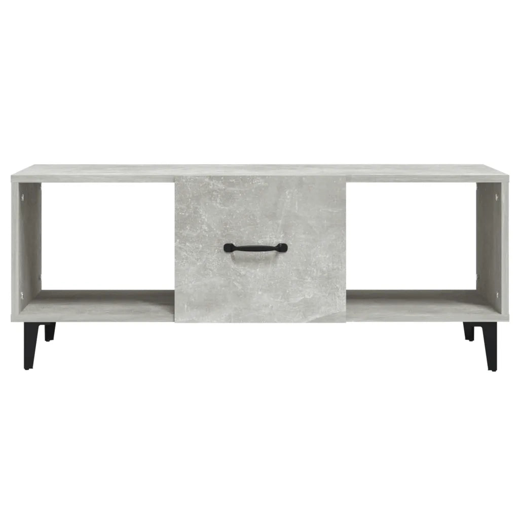 Tavolino salotto | Tavolino da caff¨¨ | Tavolino da Soggiorno Grigio Cemento 102x50x40 cm Legno Multistrato