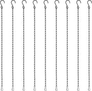 Catena a Fiore con Gancio in Metallo Pendente - Set di 9 Pezzi, 50 cm