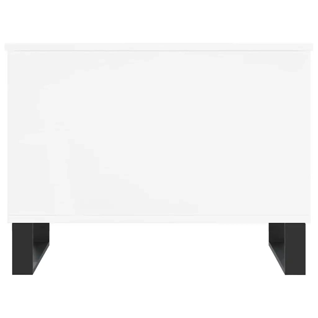 Tavolino da Salotto Bianco 60x44,5x45 cm in Legno Multistrato 830956