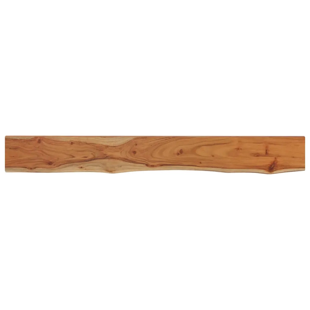 Mensola Muro 180x20x2,5cm Rettangolare Legno Acacia Bordi Vivi