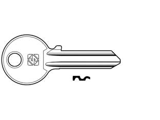 CHIAVI PER CILINDRI CISA 5 SPINE GRANDI CS206 IN ACC. NICH.- - CS206 DX - 100 pezzi SILCA