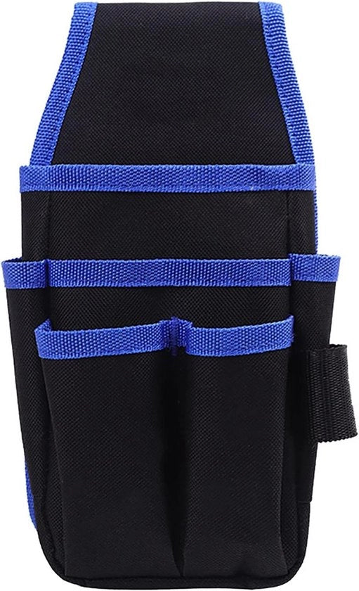 Borsa per strumenti - Organizzatore per elettricisti e carpentieri con tasca dorsale per fai da te - Blu.