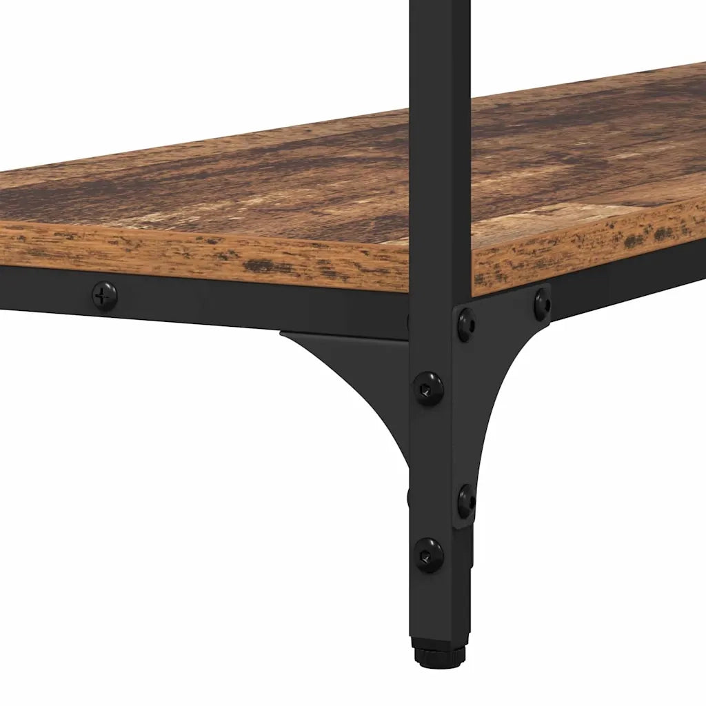 Tavolo consolle con lo scaffale Legno vecchio 100 x 29 x 75 cm 883522