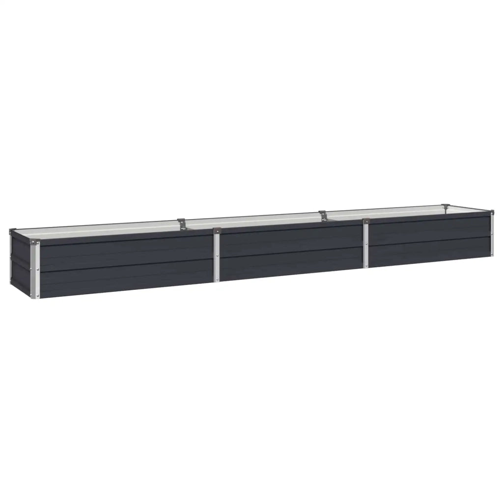 Letto rialzato da giardino Antracite 240 x 40 x 24 cm 8006334