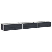 Letto rialzato da giardino Antracite 240 x 40 x 24 cm 8006334