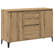 Credenza | Madia | Buffet da pranzo | Armadio da pranzo Rovere Artigianale 102x35x70 cm in Legno Multistrato
