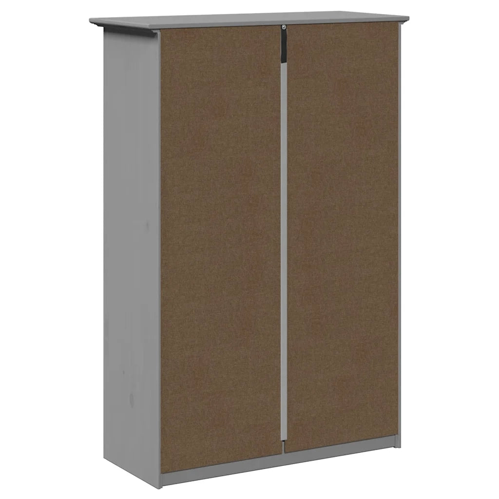 Scarpiera-Scaffale per scarpe BODO Grigia 80x35x118 cm