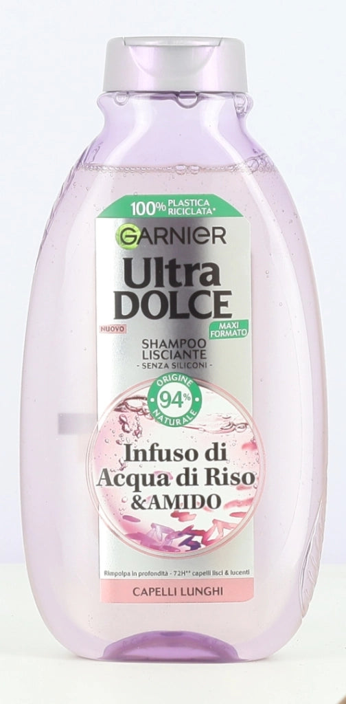 GARNIER SET 6 PZ SHAMPOO ULTRA DOLCE 300 ML INFUSO ACQUA RISO E AMIDO