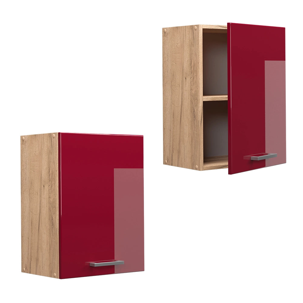 Vicco Pensile da cucina Rosso lucido 45 cm