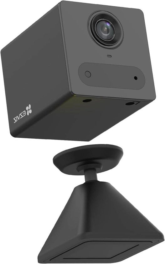 Casa sicura Wi-Fi - 1080p - riconoscimento PIR - visibilità notturna IR - supporta audio bidirezionale - scheda SD fino a 512 GB - batteria 2000 mAh - nero
