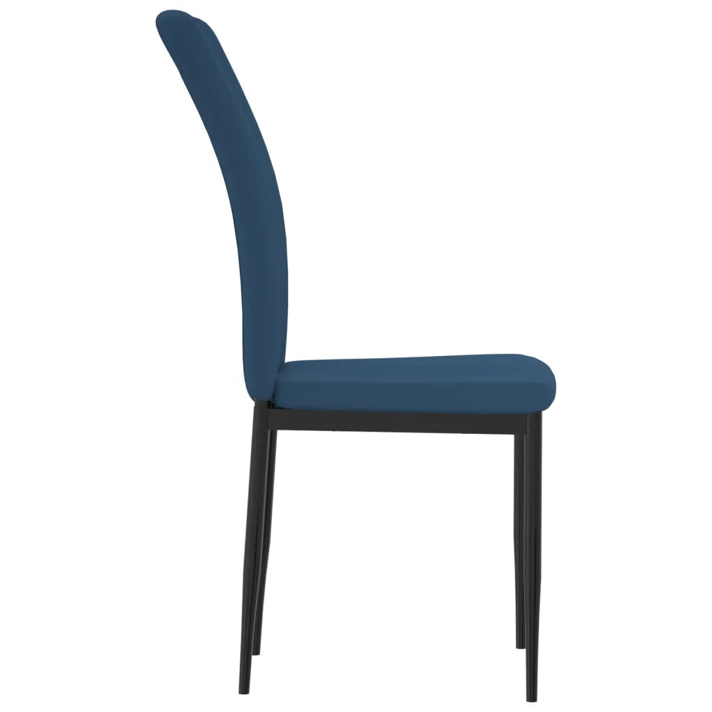 Sedie da Pranzo 2 pz Blu in Velluto 326092