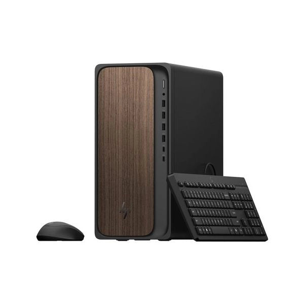 Desktop hp d13q0ea omnidesk ai m03 0014nl dark wood
