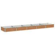 Letto rialzato da giardino Marrone legno 400 x 80 x 24 cm 8006504