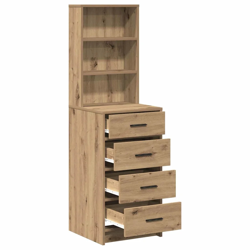 vidaXL Credenza rovere artigianale 40 x 41 x 135 cm Legno multistrato
