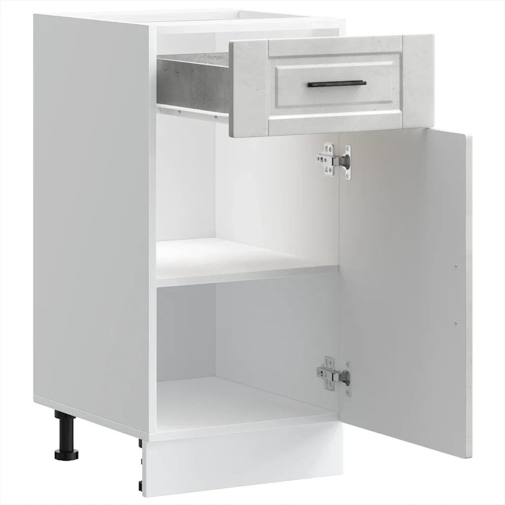 vidaXL Base da Cucina Porto Grigio Cemento in Legno Multistrato
