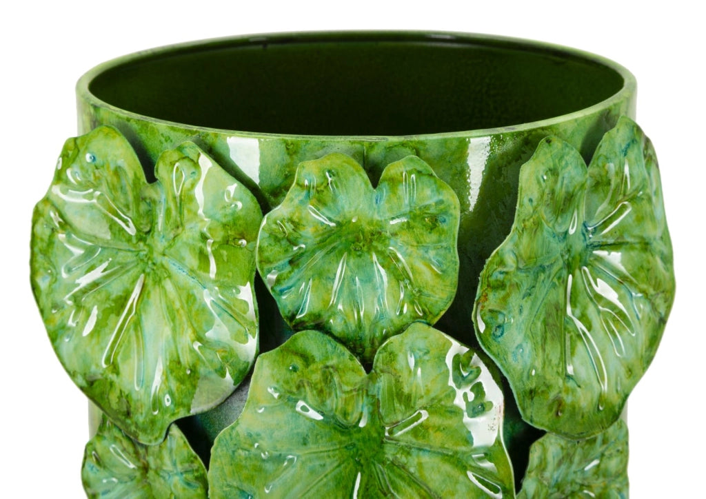 Vaso Drop 18x17,5x46 cm in Ferro Verde