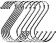 Haken in Acciaio Inossidabile 10 pezzi - Heavy Duty - Antiscivolo - Hanger per Parete - Duraturo - Ideale per Cucina e Garage