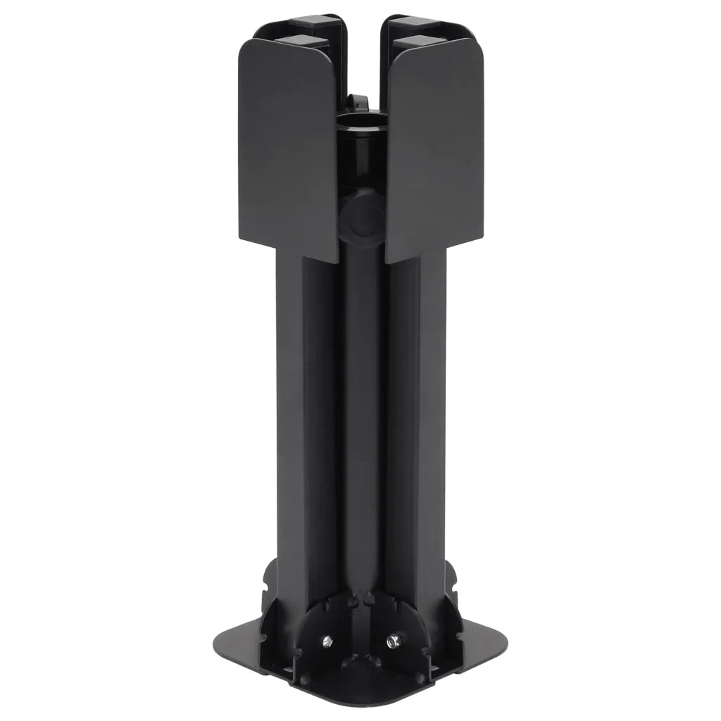 Base Pieghevole Ombrellone Palo Ã˜38/48 mm Nero Lucido Acciaio