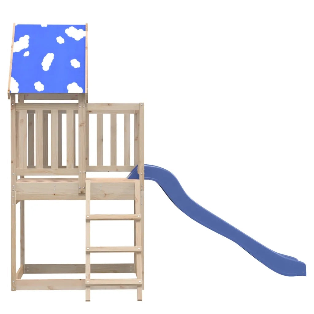 Set da Gioco da Esterno in Legno Massello di Pino CFW5666962