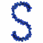 Ghirlanda di Palline di Natale-Decorazioni natalizie Blu 186 cm Polistirolo
