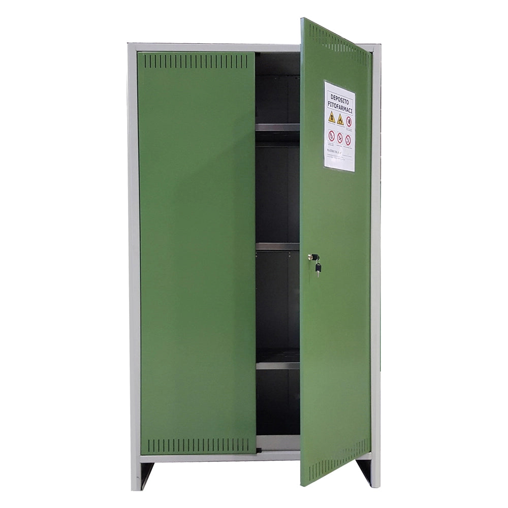 Armadio Deposito Fitofarmaci 'Pratiko' 2 Ante - Cm 100 X 40 X H 179,5 Alto