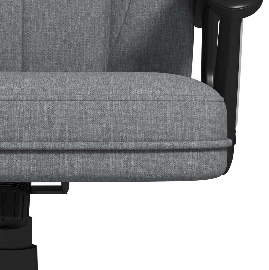 Sedia da ufficio ergonomica grigia regolabile con schienale alto