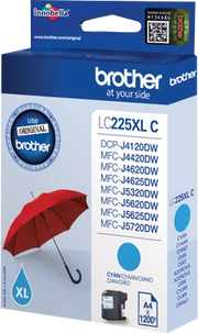 Brother LC225XLC cartuccia d'inchiostro 1 pz Originale Resa elevata (XL) Ciano