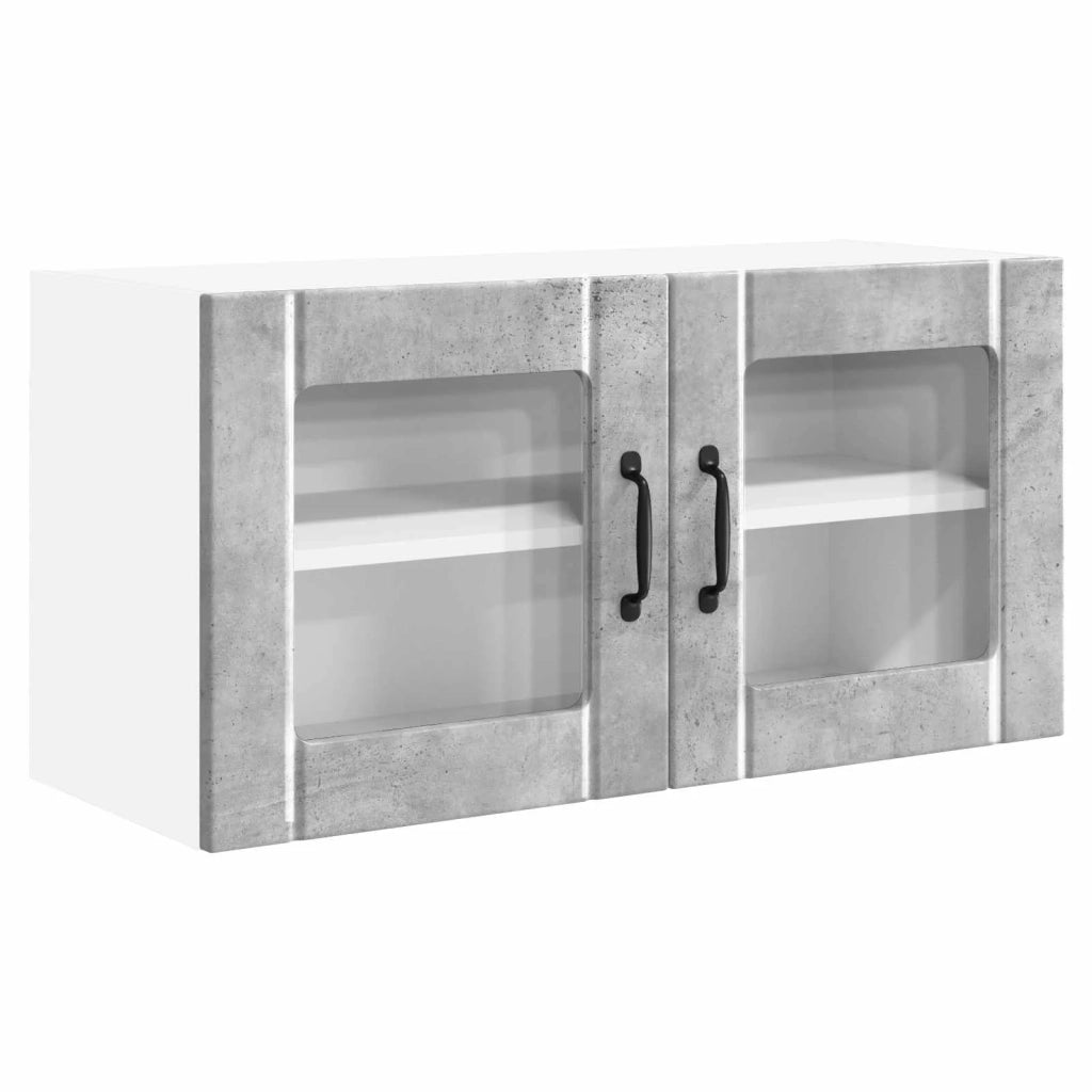Mobile da cucina con lo scaffale-Armadio da cucina Grigio cemento 80 x 31 x 40 cm 547499
