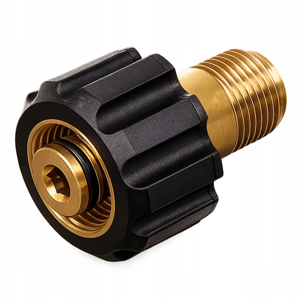 Adattatore Lancia M22x1,5 a M18 – Ottone con O-Ring | Compatibile con Idropulitrici | Filettatura M22-14 mm