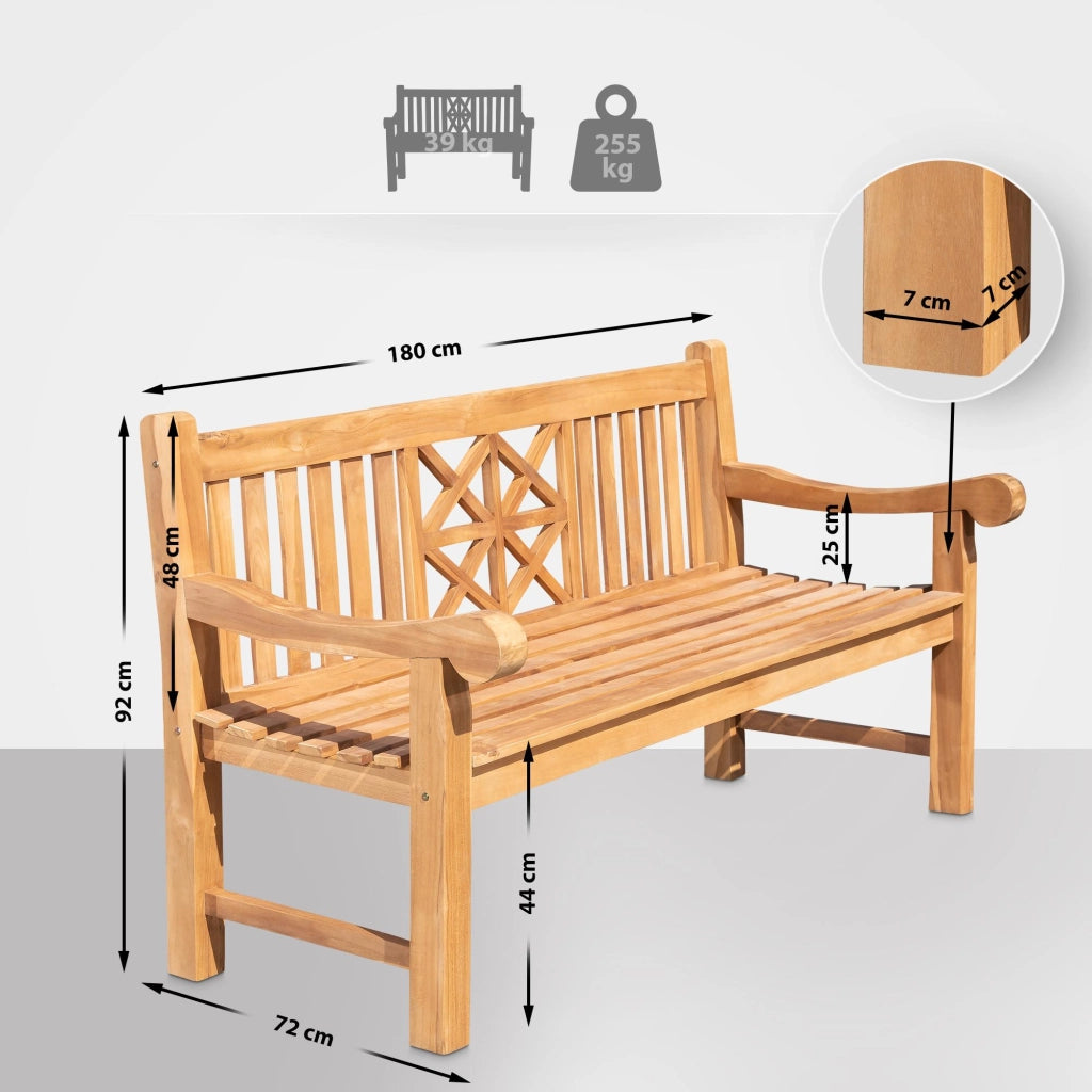Teakbank Florida 180 cm