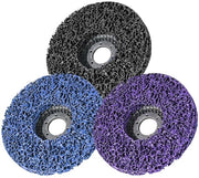 Kit di abrasivi a setola 125mm - Set di 3 - Disco di pulizia - Disco a setola in nylon - Disco per rimozione vernici - Disco per rimozione ruggine e lucidatura - Piastra di schiuma
