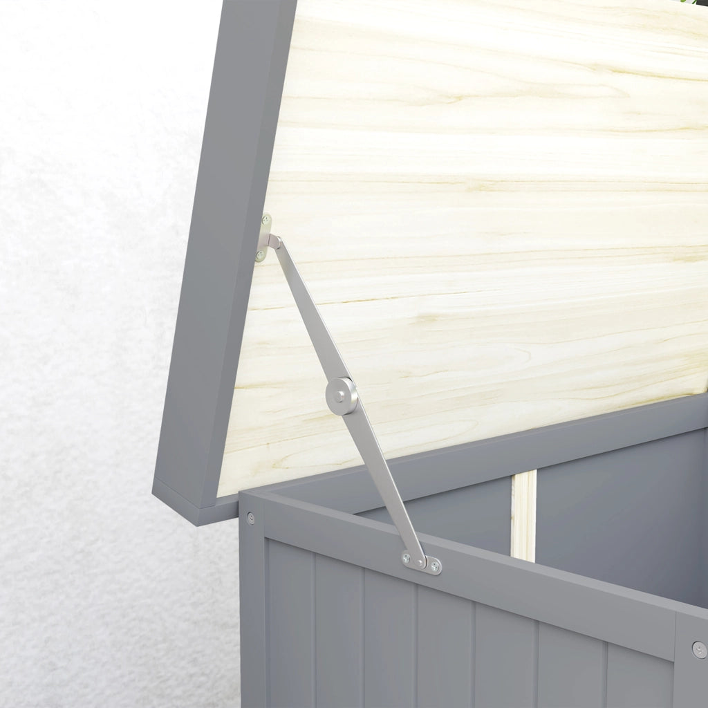 Capanno da Giardino ¨C zephmum ¨C Legno, Grigio, 2 Ante con Mensola