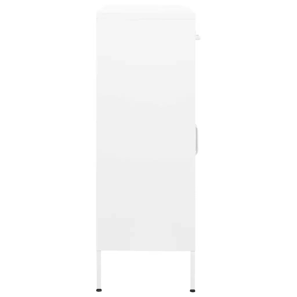 Armadietto Bianco 80x35x101,5 cm in Acciaio 336170